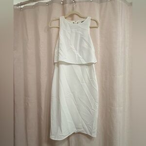 Rag & Bone White Layered Midi Dress